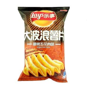 Lay's Big Wave Potato Chips Grilled Pork flavor 70g