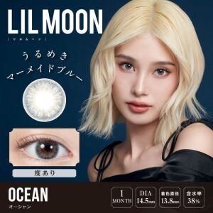 LIL MOON Monthly Contact Lens (Ocean) (1 Lens) -4.00