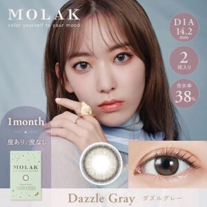 MOLAK Monthly Contact Lens (Dazzle Gray) (2 Lenses) -3.25