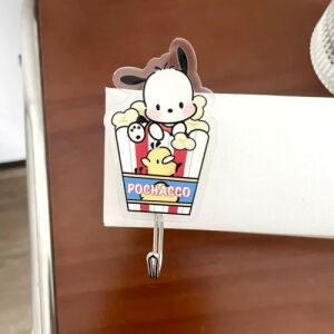 Sanrio Food Series Acrylic Hooks - Popcorn Pochacco