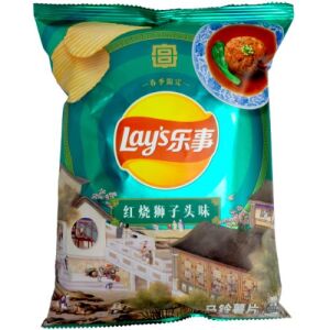 LAYS Potato Chips Braised Pork Ball Flavor 60g