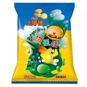 Oishi Burger Munch Cracker 80g