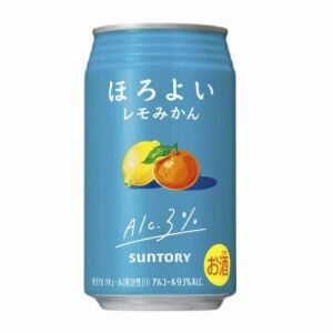 SUNTORY Carbonated Lemon &Orange Juice (3% Alc) 350ml