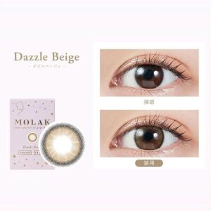 MOLAK Monthly Contact Lens (Dazzle Beige) (2 Lenses) -6.50