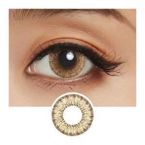 LIL MOON Monthly Contact Lens (Cream Nuts) (1 Lens) -6.50