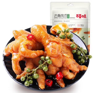 BAICAOWEI BONELESS CHICKEN FEET RATTAN PEPPER FLAVOR 135G