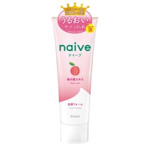 Kracie Naive Cleansing Foam with Peach Leaf 130g