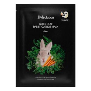 JM Green Deer Rabbit Carrot Mask Pure 1pc