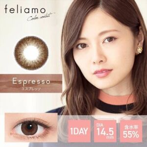FELIAMO Daily Contact Lens (Espresso) (10 Lenses) -0.00