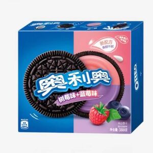 Oreo Blueburry & Raspberry Sandwich Cookie 8 Packs 388g