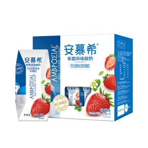 AMBPOEIAL Greek Yogurt (Strawberry Flavor )  205ml*12