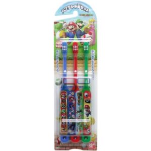 BANDAI Kids Toothbrush Set (Super Mario)  3pcs