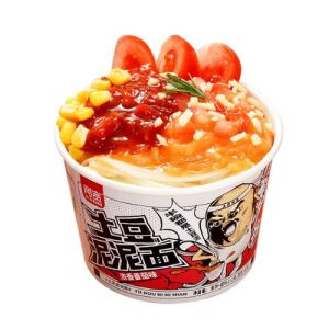 BAIJIA AKUAN Mashed Potato Noodles -Tomato Flavor 112g