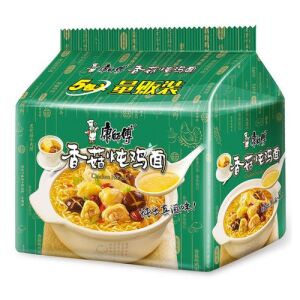 KSF Instant Noodle (Mushroom &Stewed Chicken Flavor) 100g*5 bags