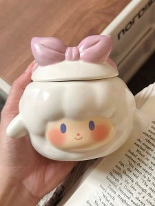 Cute Cartoon Sheep Mug (Pink)