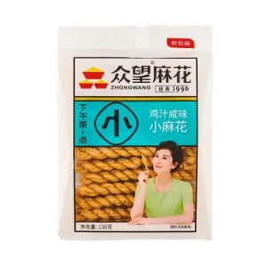 ZHONGWANG Salted Fired Dough Twist Chicken Soup Flavor  112g