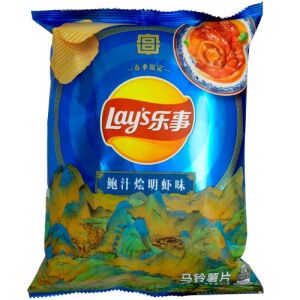 Lay's Potato Chips Shrimp with Abalone Sauce Flavor 60g