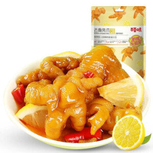 BAICAOWEI BONELESS CHICKEN FEET LEMON FLAVOR 135G