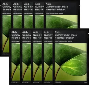 ABIB Gummy Sheet Mask Heartleaf Sticker 10pcs