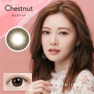 FELIAMO Daily Contact Lens (Chestnut) (10 Lenses) -4.50