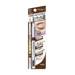 SANA Newborn 3 Ways Eyebrow Pencil B7 Maron Brown