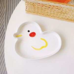 Cute Cartoon Ceramic Plate - Duck