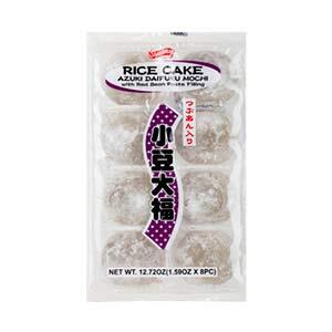 Shirakiku Daifuku Red Bean (White Mochi) Rice Cake 360g
