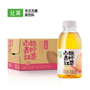 RANGCHA Sugar Free White Peach&Lime BlackTea Drink 450ml