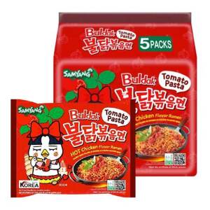 SAMYANG Buldak Hot Chicken Ramen Tomato Pasta Flavor 5*130g