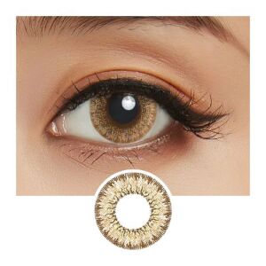 LIL MOON Monthly Contact Lens (Cream Nuts) (1 Lens) -1.00