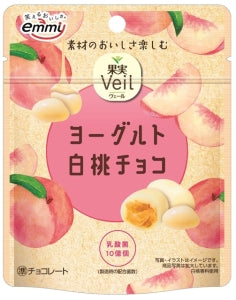 EMMY Shoei Delicy Fruit Veil Yogurt White Peach Chocolate 32g