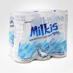 LOTTE Milkis Carbonated Drink (Milk&Yogurt Flavor) 250ml x6