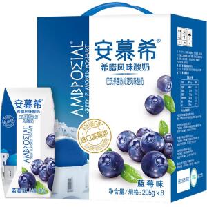 AMBPOEIAL Greek Yogurt (Blueberry Flavor )  205ml*12