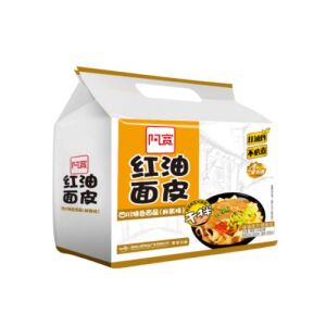 Baijia Broad Noodle Chili Oil Flavor (Sesame Paste)  480g