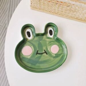 Cute Cartoon Ceramic Plate - Frog