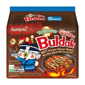 SAMYANG Buldak Hot Chicken Ramen Yakisoba Flavor (5 Bags)