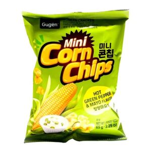 GUGEN Mini Corn Chips (Hot green onion& Mayo Flavor)65g