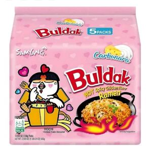 SAMYANG Buldak Hot Chicken Ramen Carbonara Flavor (5 Bags)