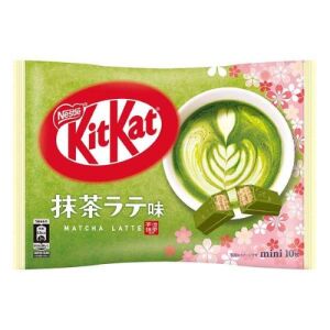 Nestle KitKat Sakura Matcha Latte Chocolate Mini Wafer Bar 10 Pcs