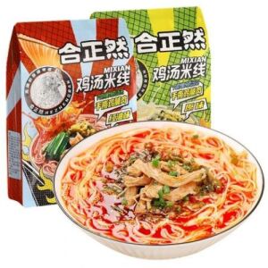 HZR Instant Chicken Soup Rice Noodle Spicy Flavor 480.5g