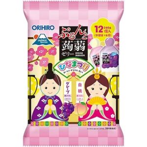 ORIHIRO Hinamatsuri Konjac Jelly (Peach&Grape Flavor) 240g