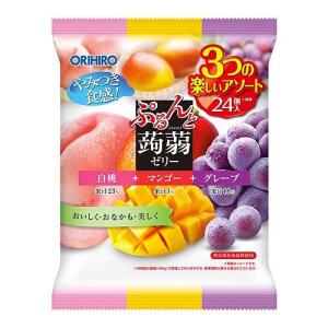 ORIHIRO Konjac Jelly Peach + Mango +Grape Flavor 20g*24