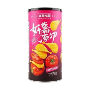 BENGAOSHAWU HAOSHU Original Cut Potato Chips (Salt Yolk Tomato Flavor) 81g