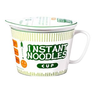 Noodle Cup Ceramic Cover (Green)