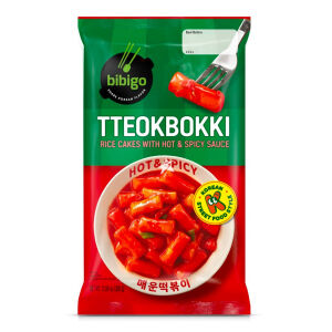 CJ BIBIGO "TTEOKBOKKI" Rice cake with Hot&Spicy Sauce 360G