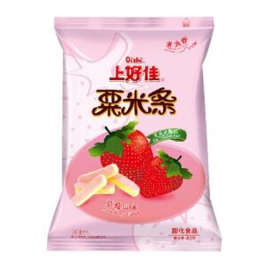 OISHI Corn Curls (Strawberry Flavor) 40g