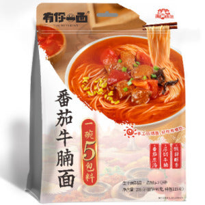 YNYM Tomato Beef Instant Noodles 190g