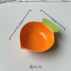 Vegetable Series Radish Ceramic Condiment Bowl Small