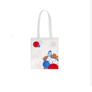 White Rabbit Canvas Bag (Flower Language)