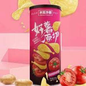 BENGAOSHAWU HAOSHU Original Cut Potato Chips (Salted Egg Tomato Flavor) 110g